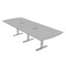 Skutchi Designs 45 in W, 144 in L, 29 in H, Engineered Wood Top, Grey HAR-AREC-46X143-T-ELEC-XD01 - alternate 1